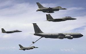 US Air Force F-15 and F-16 Aircraft